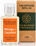 Car Diffuser Oil Refill 1 oz – Essential Oil Car Air Freshener Refill for Hanging Car Diffuser, Long Lasting Fragrance Oil, Phthalate Free, Multiple Scents. | Mango & Coconut