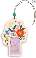 Studio Oh! Scented Hanging Car Air Fresheners - Pack of 2 - Natural & Exclusive Fragrance with DeoBoost Technology - Unique Design with Decorative Bead - Let Love Grow