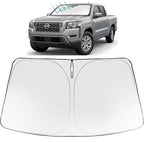 Proadsy Windshield Sun Shade for Frontier 2022-2026 Foldable Front Sunshade Protector Sun Visor Blocks UV Rays Keep Car Cooler Accessories