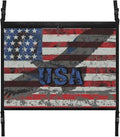 USA Flag Print Car Roof Seat Organizer Hanging Car Storage Bag Inner Car Accessories Storage for Kids Pets' Items for Travel