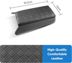 for 2025 2026 BMW X3 Center Console Cover for BMW X3 G45 (30 xDrive/M50 xDrive), Comfy&Cushion Leather Armrest Cover 2026 2025 X3 Interior Accessories (Black-Padded)