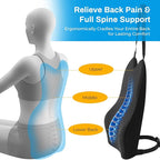 Back Support for Car - 20.9 Inch Extended Car Back Support Relieves Full Back Discomfort on Long Rides, Rebuilds Support for Older Vehicles, Fits Mid-to-Large Sedans, SUVs & Trucks