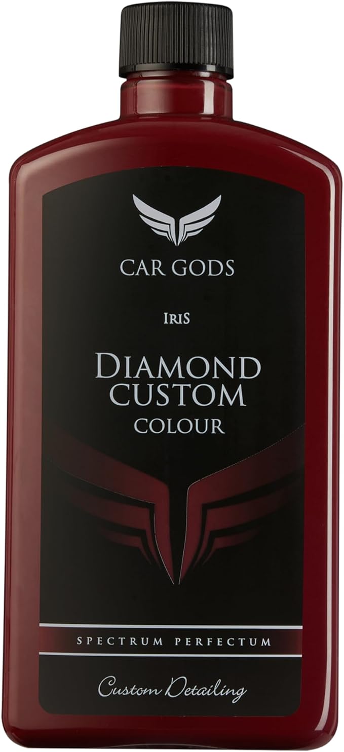 Car Gods Iris Custom Color Dark Red 3-in-1 Polish Wax Color Restorer & Scratch Remover, 16 Colors Available, 17 Fl Oz