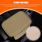Leopard Cheetah Print African Animal Hunting Auto Center Console Armrest Pad, Car Center Console Cover, Auto Accessories Soft Comfort Armrest Cover Cushion Mat for Most Cars (Beige-K3)