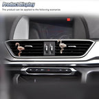 2PCS Bling Flamingo Car Dashboard Air Vent Trim Clips, Crystal Rhinestone Animal Car Air Fresheners Outlet Clip, Cute Automotive Interior Diffuser Decoration Accessories for Women (Flamingo)