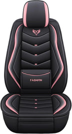 Car Seat Covers Full Set,Automotive seat Covers for Cars,Waterproof Leather seat Covers with Fixed Lumbar Support,Universal Fit for Most Cars,SUV,Trucks and Sedans