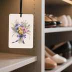 Watercolor Floral Car Air Freshener 4 Pcs, Botanical Bouquet Hanging Air Freshener for for Cars Closet Drawer Books,Gifts for Flower Lovers, Decor for Car Accessories Mirror Decor for women.