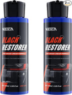 BlackBoost Black Restorer - for Car Interior Dash, Exterior Trim, Bumpers & More on Plastic, Rubber, Vinyl | Deep Penetrating Formula, UV Protection