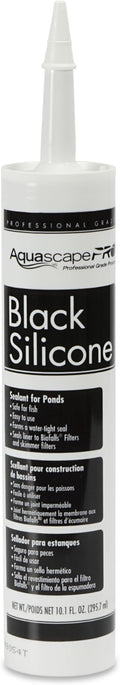 Aquascape Black Silicone Sealant – Safe for Fish, Waterproof, Flexible, and Durable Adhesive for Ponds, Water Features, and Aquariums, 10.1 oz, 29186
