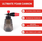 Ripclean Professional Foam Cannon for Pressure Washers – High-Performance Snow Foam Blaster for Car Washing, Detailing, and Cleaning – Adjustable Spray Pattern and 35oz Easy Connect Bottle