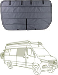VanEssential Insulated Magnetic Blackout Window Cover Designed for Mercedes-Benz NCV3 & VS30 Sliding Door with Bare Metal Frame ONLY (Van Years 2007 to Current Year) - Charcoal Gray