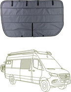 VanEssential Insulated Magnetic Blackout Window Cover Designed for Mercedes-Benz NCV3 & VS30 Sliding Door with Bare Metal Frame ONLY (Van Years 2007 to Current Year) - Charcoal Gray