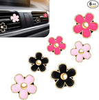 6PCS Car Air Vent Clip, Cute Daisy Air Conditioning Outlet Clip, Car Flower Air Freshener Clip, Auto Interior Decor Accessories for Women and Girls (Rose red-Pink-Black, 6PCS)