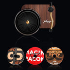 Car Air Diffusers Freshener, Car Vent Clip Aromatherapy Fragrance Diffuser, Car Record Player Design Turntable Perfume Vent Outlet Diffuser with 3 Refill Pads
