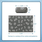 Best Pet Supplies Dog Poop Bags (240 Bags) for Waste Refuse Cleanup, Doggy Roll Replacements for Outdoor Puppy Walking and Travel, Leak Proof and Tear Resistant, Thick Plastic - Gray