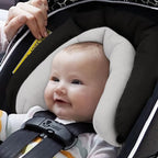 Pro Goleem Car Seat Head Support Infant, Soft Infant Car Seat Insert, 2 in 1 Carseat Head Support for Newborn, Perfect for Car Seat, Stroller, Swing, Bouncer, Gray and Black