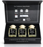 Gift Paradise® Seaside Plumeria Hanging Car Air Freshener Set of 3(10 ml) Fragrance Oil Diffusers with Wooden Cap, Tropical Floral Beach Scent, Long-Lasting for Car, Closet & Office, Magnetic Gift Box