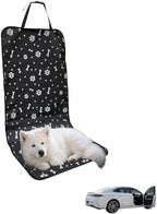 Waterproof Pet Car Seat Cover for Dogs&Cats,Non-Slip Oxford Fabric Hammock,Easy Clean Travel Mat for Front & Back Seat, Adjustable Buckle Design,19.29x17.3 Inch,Heavy Duty Dog Car Seat Protector