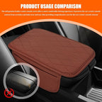 Leopard Cheetah Print African Animal Hunting Auto Center Console Armrest Pad, Car Center Console Cover, Auto Accessories Soft Comfort Armrest Cover Cushion Mat for Most Cars (Brown-K3)