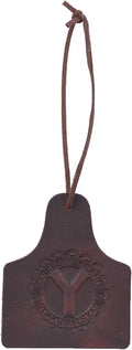 Circle Y Air Freshener - Genuine Leather Car Trailer Barn Hanging Long-Lasting Freshener - Cattle Tag - Coastal Cowboy