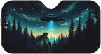 Alien Tree Car Sun Shade Windshield Sunshade Foldable Front Window Shield Cover for Truck SUV