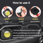 Car Air Freshener Vent Clip, Lemon Scented Car Accessories, Long Lasting for Strong Odors, Unstopables Fresh Scent, Lasting Over 180 Days, 6 Count