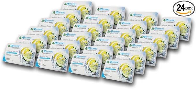 Pack of 24 TreeFrog Xtreme Fresh Under-The-Car Natural Air Freshener (Marine Squash Scented)
