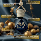 Emoria Luxury Car Air Freshener for Women – Hanging Car Diffuser with Vanilla, Peony & Pomegranate, Made with Premium Oils, Elegant Gift-Ready Packaging
