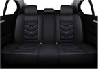 Car Seat Covers Full Set,Automotive seat Covers for Cars,Waterproof Leather seat Covers with Fixed Lumbar Support,Universal Fit for Most Cars,SUV,Trucks and Sedans