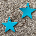 Air Flair | Leather Car Air Freshener | Double Star (Turquoise, Butt Naked Scent)
