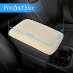 Fluffy Car Armrest Cover, Universal Car Center Console Pad, Car Armrest Seat Box Cover Decor Accessories For Women Men, Armrest Seat Box Cover Protector For Most Vehicle, SUV, Truck, Car (Beige)