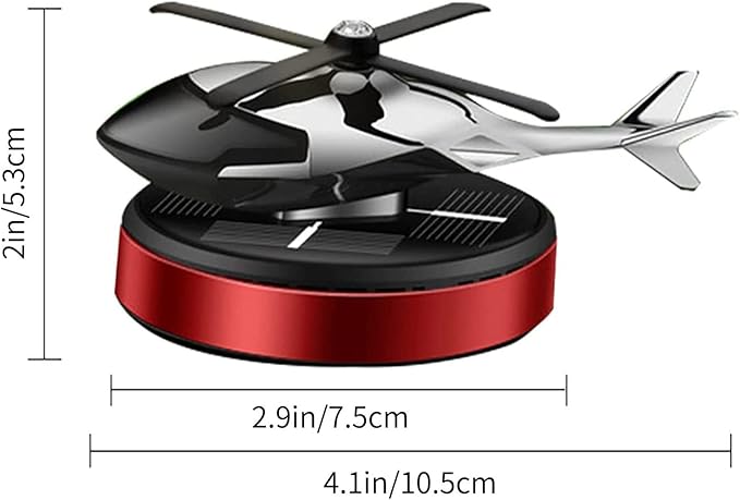 Helicopter Car Air Freshener Rotating Solar Car Freshener Airplane Car Perfume