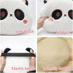 Cartoon Car Seat Cushion Lumbar Support Pillow and Neck Pillow, Cute Car Seat Pillow Headrest Pillow Back Support for Driving Fatigue Relief,for Office Chair Truck SUV (Rabbit Headrest)