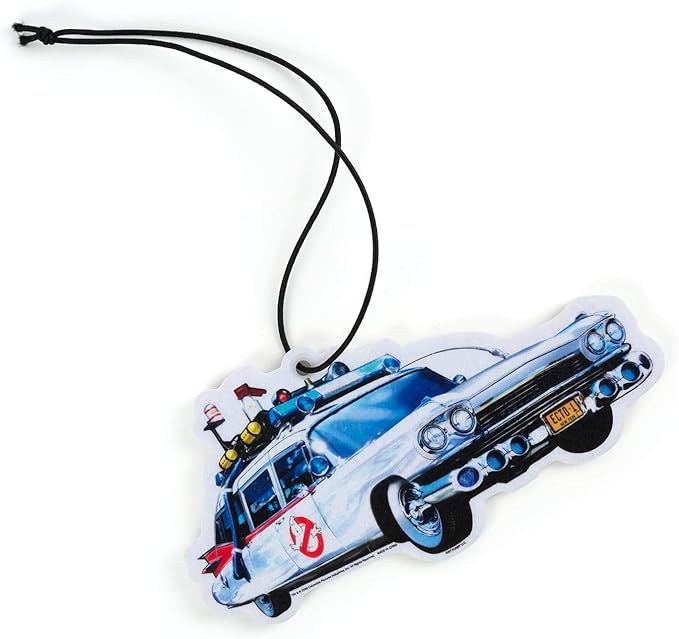 Ghostbusters ECTO-1 Car Air Freshener | Air Freshener For Cars Designed Like ECTO-1 | Official Ghostbusters Car Fragrance | Ghostbusters Movie Series Collectibles | New Car Smell