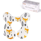 KAKIBLIN Baby Neck Pillow, Upgraded Baby Support Pillow for Head and Neck, Babies Head Pillow for Car Seat, Stroller, Pushchair,Travel(Yellow Fox)