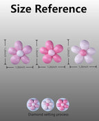 Pink Flower Air Freshener Vent Clips Pink Car Accessories, 6Pcs 3D Pinky Daisy Air Vent Clips for Fresheners Car Decoration, Fashion Flower Airs Freshener Vents Clip for Women Gifts