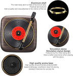Record Player Car Vent Clips Air Freshener Retro Style Album Cover Car Air Conditioning Outlet Clip Fragrance Diffuser Car Interior Decoration Accessories, Wood Grain