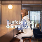 ComfiLife Ergo-Gel Airplane Seat Cushion – Travel Seat Cushion – Compact, Foldable, Portable Comfort