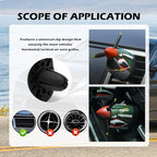 P-40 Fighter Plane Car Vent Decor,Creative Air Vent Clips Fit for Horizontal/Vertical Air Vents,P-40 Warhawk Car Airs Freshener with Rotating Propeller as Cool Gifts for Men