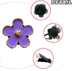 4 Pcs Metal Daisy Air Vent Clips Flower Car Air Freshener Clip Air Conditioning Outlet Clip Bling Charm Car Inter Decor Accessories for Girls Women