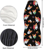 Cute Corgi Dog Paw Print Universal Car Seat Covers for Women Auto Interior Seats Cushion Protector Accessories Decoration