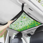 Musical St.Patrick Day Print Car Roof Storage Bag Car Seat Storage Hanging Bag All Car Storage Organizers Car Travel Accessories Compatible with Most Cars