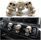 3 Pieces Novelty Cute Skull Car Air Fresheners Vent Clips Air Fresheners Vent Clips Cool， Car Accessories Interior Decorations Goth for Men Women Teens，Funny Christmas for Dad Mom
