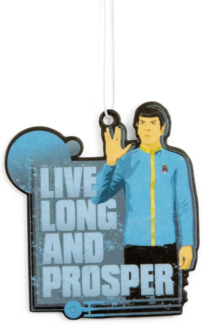 Star Trek: The Original Series Spock Air Freshener, Berry Scent | Provides Long-Lasting Fragrance, Odor Eliminator for a Clean Room, Car, Office | Novelty Science Fiction Gifts and Collectibles