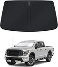 KUST Windshield Sun Shade for Nissan Titan 2020-2023 2024 Window Accessories Shade Sun Cover Foldable Block UV Rays Keep Car Cooler