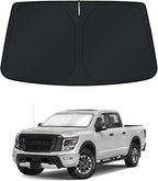 KUST Windshield Sun Shade for Nissan Titan 2020-2023 2024 Window Accessories Shade Sun Cover Foldable Block UV Rays Keep Car Cooler