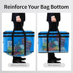 Bodaon Large 10-Pack Insulated Food Delivery Bag With Hard Bottom, XXXL Catering/Pizza Cooler Bags, Rideshare Delivery Bag, Thermal Cold/Hot Styrofoam Carrier for Travel/Shopping/Car