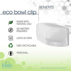 Fresh Products Eco Bowl Clip 2.0 Toilet Bowl Air Freshener, Honeysuckle Scent, 4 Clips
