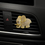 Tznyly Car Decor Car Fresheners For Women Bling Car accessory Car Air Outlet decor Bling Car accessory For Women Car Aromatherapy Car Air Vent Clip Charm Car air freshener Set of 2 elephants
