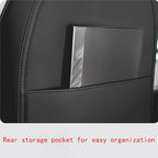 2 Pack Leather Seat Back Protector Custom for Tesla Model Y/3 Model S/X Accessories(Includes 2025 2026 Model Y & 2024-2026 Model 3 Highland), Seat Back Kick Protectors